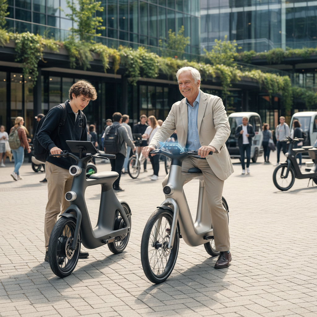 เทรนด์ EV ล่าสุด 2026: E-Bike ติดเซนเซอร์ AI ลดอุบัติเหตุ - ai-sensor-ebike-scooter-trend
