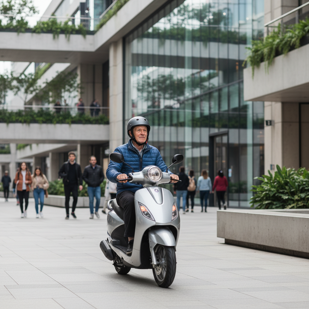 อนาคต EV 2026: สกู๊ตเตอร์ไฟฟ้า AI เบรกอัจฉริยะลดอุบัติเหตุ - ai-smart-brake-scooter-ev