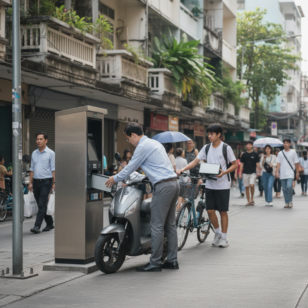 เทรนด์ EV 2026! ลุ้นไทยผุดตู้สลับแบต E-Bike สลับปุ๊บวิ่งปั๊บ - battery-swap-ebike-ev-2026