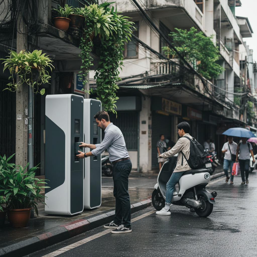 เทรนด์ EV มาแรง! เล็งผุดสถานีสลับแบตเตอรี่ E-Bike ทั่วกรุง - battery-swap-ebike-ev-trend