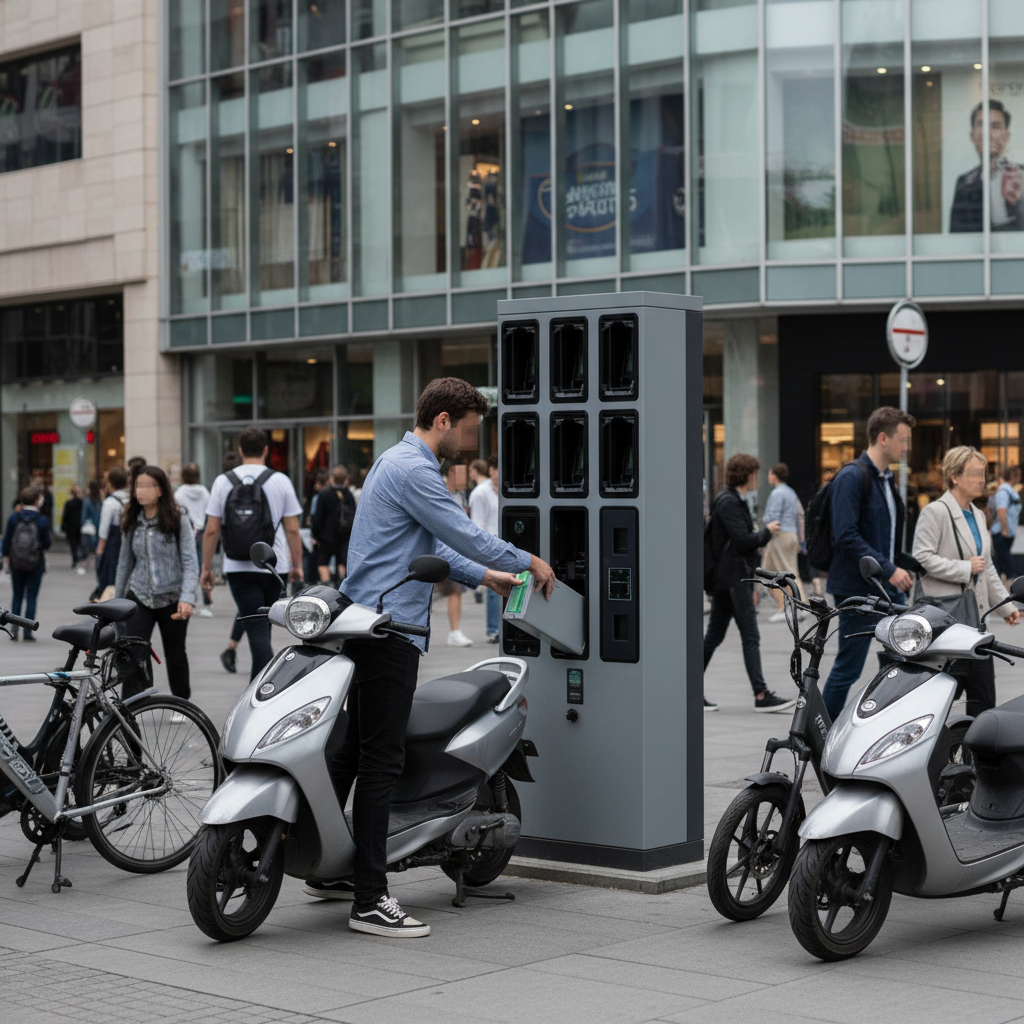 อนาคต EV 2026! เทรนด์ตู้สลับแบต E-Bike ชาร์จไวใน 1 นาที - battery-swap-ebike-ev-trend