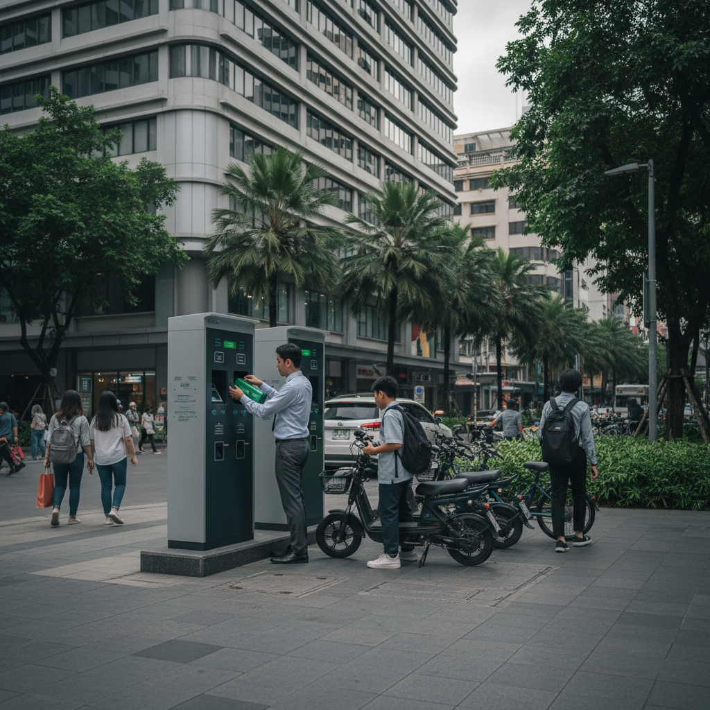 เทรนด์ EV 2026: สถานีสลับแบตเตอรี่ E-Bike มาแรงทั่วไทย - battery-swap-ebike-trend-2026