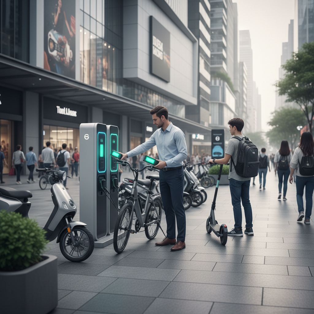 เทรนด์โลก 2026: ระบบสลับแบตเตอรี่ E-Bike ไร้รอยต่อ - battery-swapping-ebike-2026