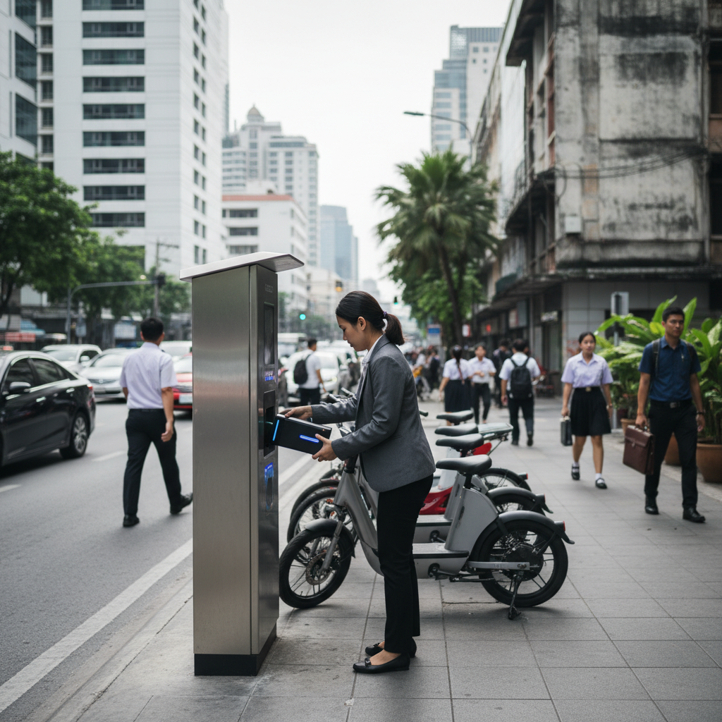 อนาคต EV 2026: ตู้สลับแบต E-Bike ขยายทั่วกรุง - battery-swapping-ebike-ev-trend