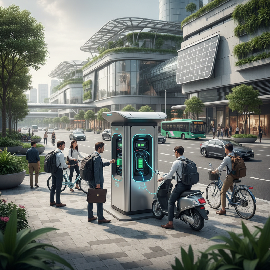 เทรนด์ EV 2026! ตู้สลับแบตฯ E-Bike ไม่ต้องรอชาร์จนาน - battery-swapping-ebike-trend