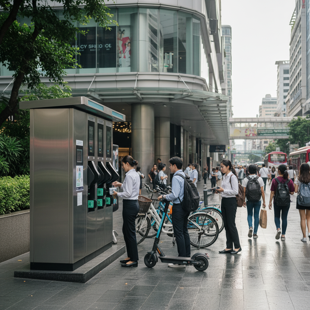 เทรนด์อนาคต 2026: สถานีสลับแบตเตอรี่ E-Bike ชาร์จไฟทันใจ - battery-swapping-ebike-trend