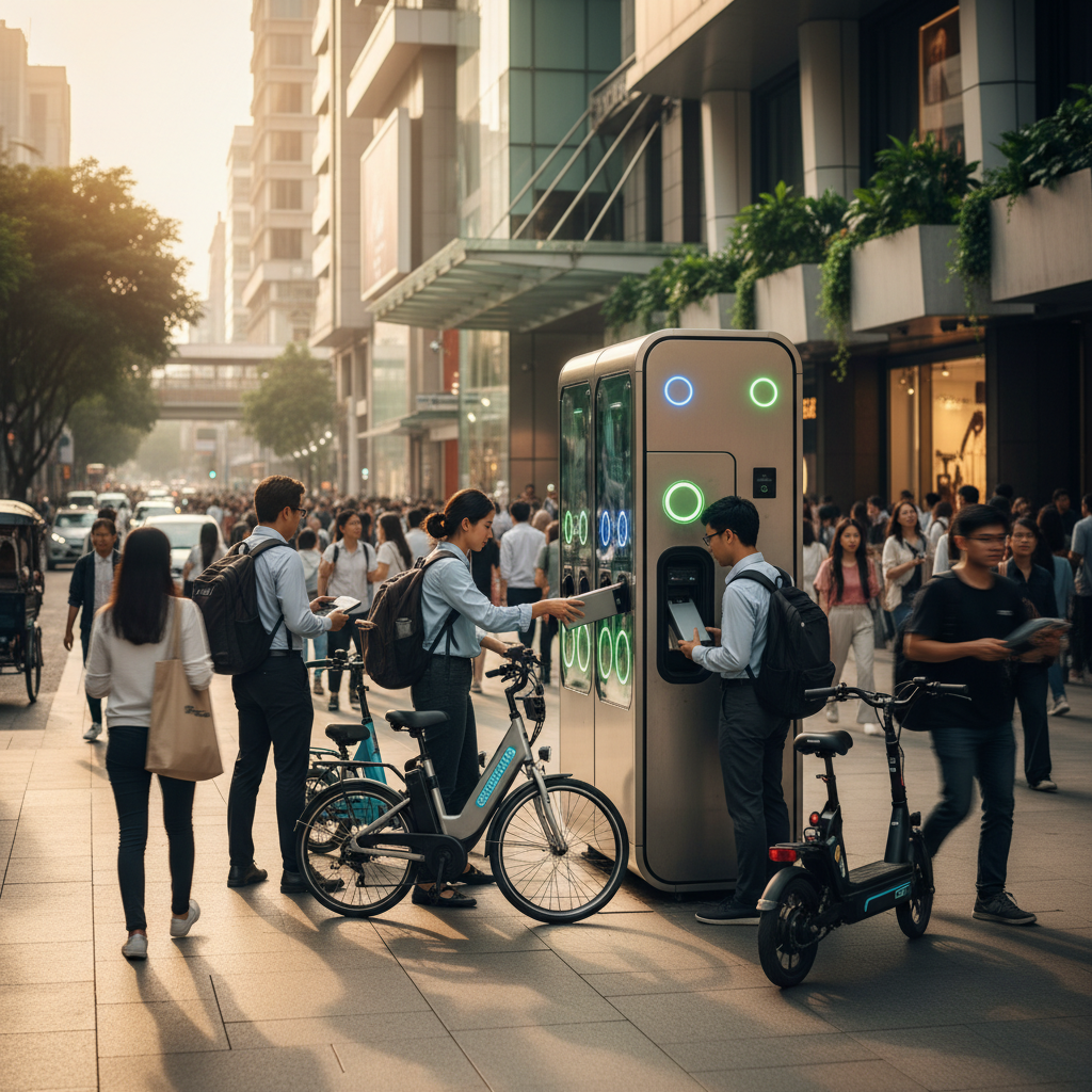 เทรนด์ฮิต 2026! ตู้สลับแบตเตอรี่ E-Bike ชาร์จไวไม่ง้อปลั๊ก - battery-swapping-ebike-trend