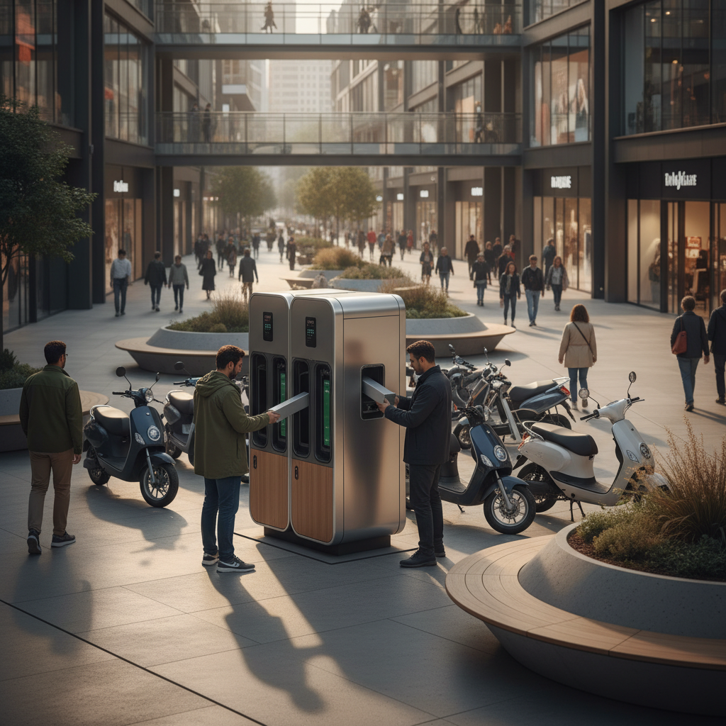 เทรนด์ EV 2026! สถานีสลับแบต E-Bike เปลี่ยนไวไม่ต้องรอชาร์จ - battery-swapping-ebike-trend-2026