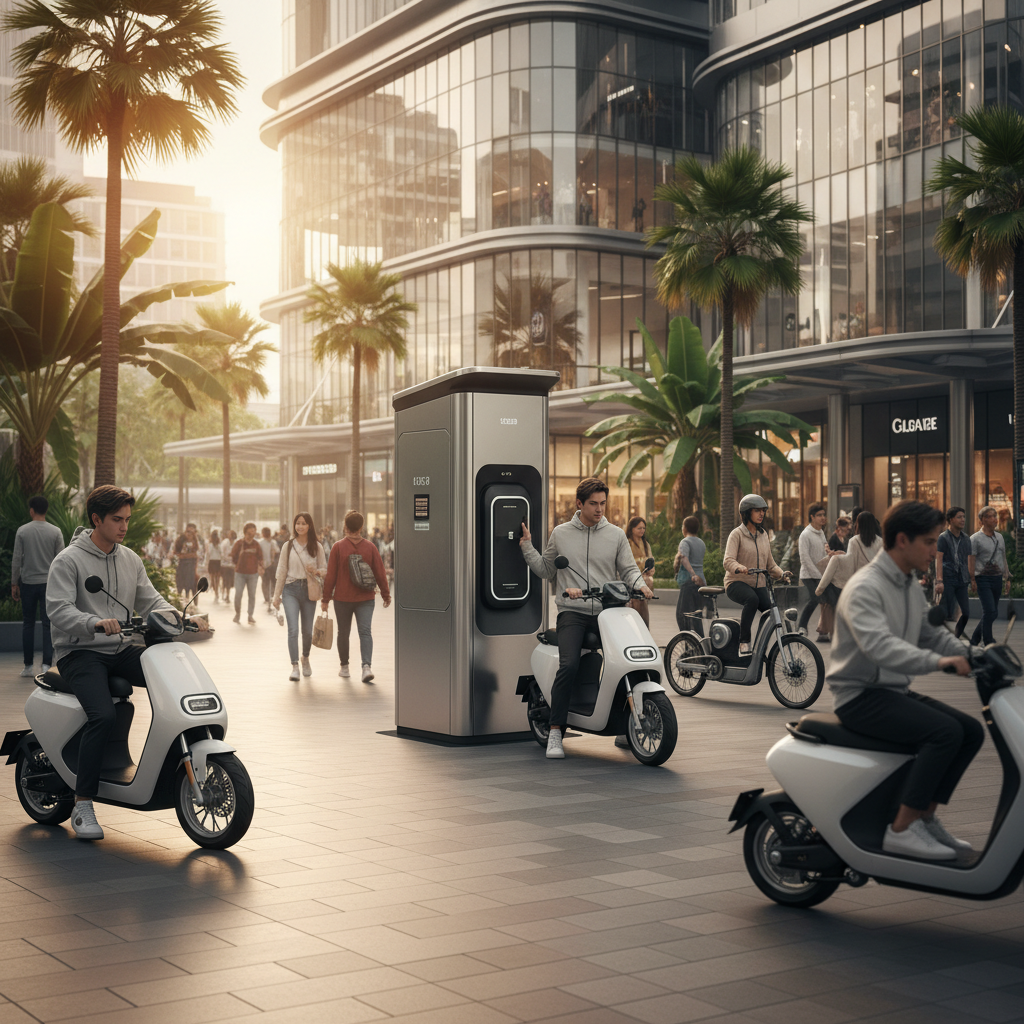 เทรนด์สลับแบต 2026! อนาคต E-Bike สกู๊ตเตอร์ไม่ต้องรอชาร์จ - battery-swapping-ebike-trend