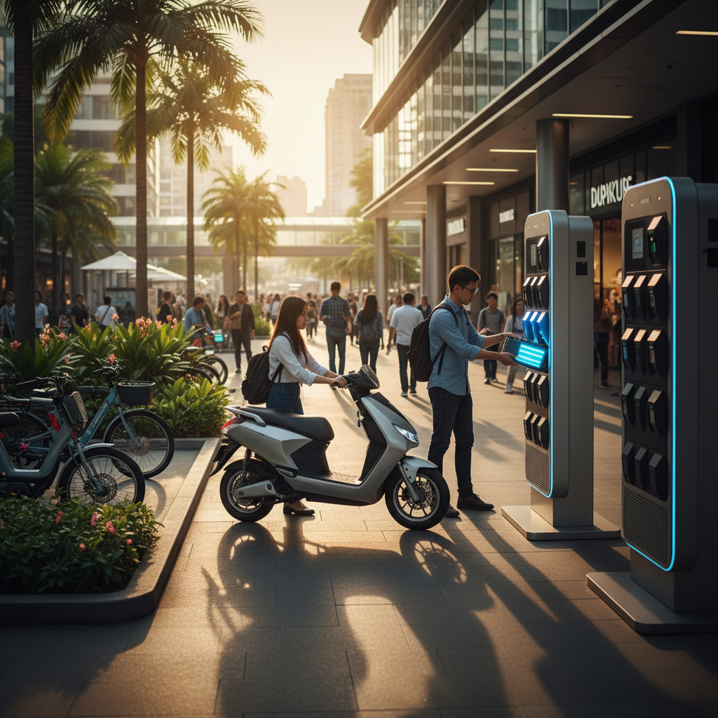 อนาคต EV 2026: เทรนด์สลับแบตเตอรี่ E-Bike ไร้รอยต่อ - battery-swapping-ebike-trend
