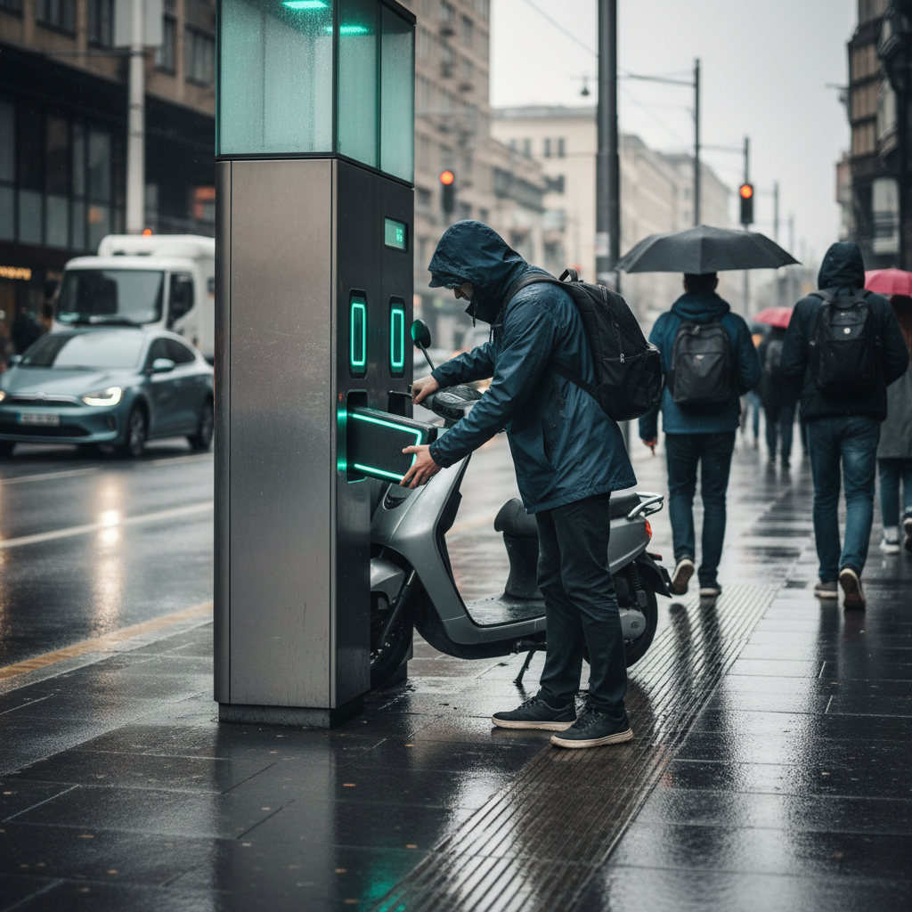 อนาคต EV 2026: ตู้สลับแบตเตอรี่ E-Bike ชาร์จไฟไวใน 1 นาที - battery-swapping-ebike-trend