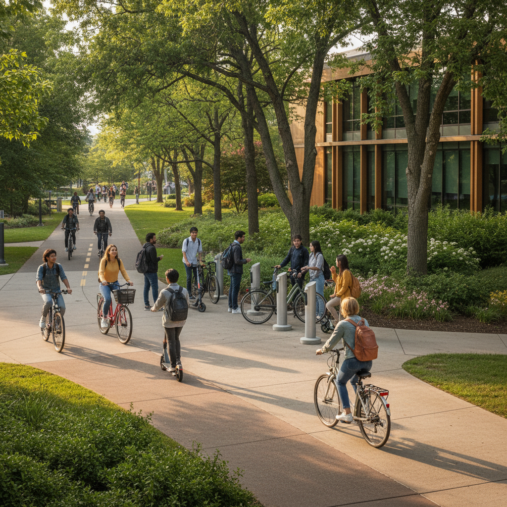 เทรนด์แคมปัส 2026! มหา'ลัยหนุน E-Bike ลดมลพิษประหยัดน้ำมัน - campus-ebike-ev-trend-2026