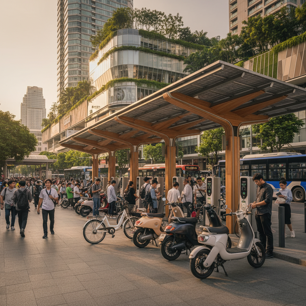 ลุ้นเทรนด์ 2026! จุดชาร์จ EV พลังงานสะอาดถนอมแบต E-Bike - clean-energy-ev-charging-2026