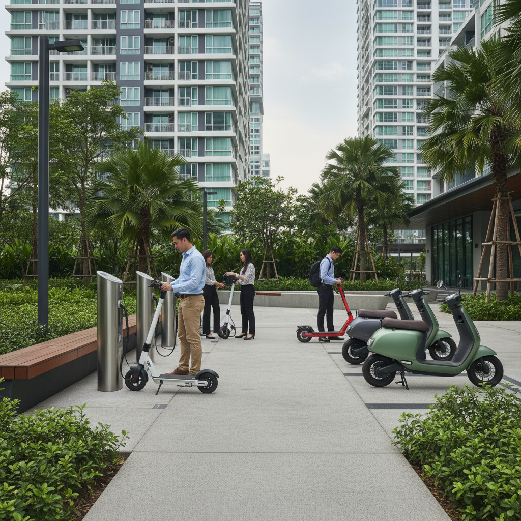 เทรนด์อสังหาฯ 2026: คอนโดแห่ตั้งจุดชาร์จ E-Bike รับยุค EV - condo-ebike-charging-trend-2026