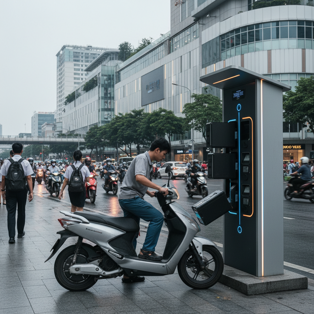 เจาะเทรนด์ EV 2026: ระบบสลับแบต E-Bike หมดปัญหาชาร์จนาน - ebike-battery-swap-trend