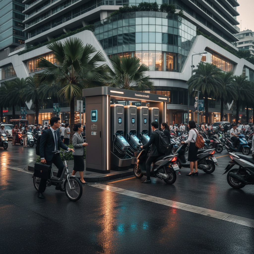 เทรนด์ 2026: อนาคตสถานีสลับแบตเตอรี่ E-Bike ในไทย - ebike-battery-swap-trend