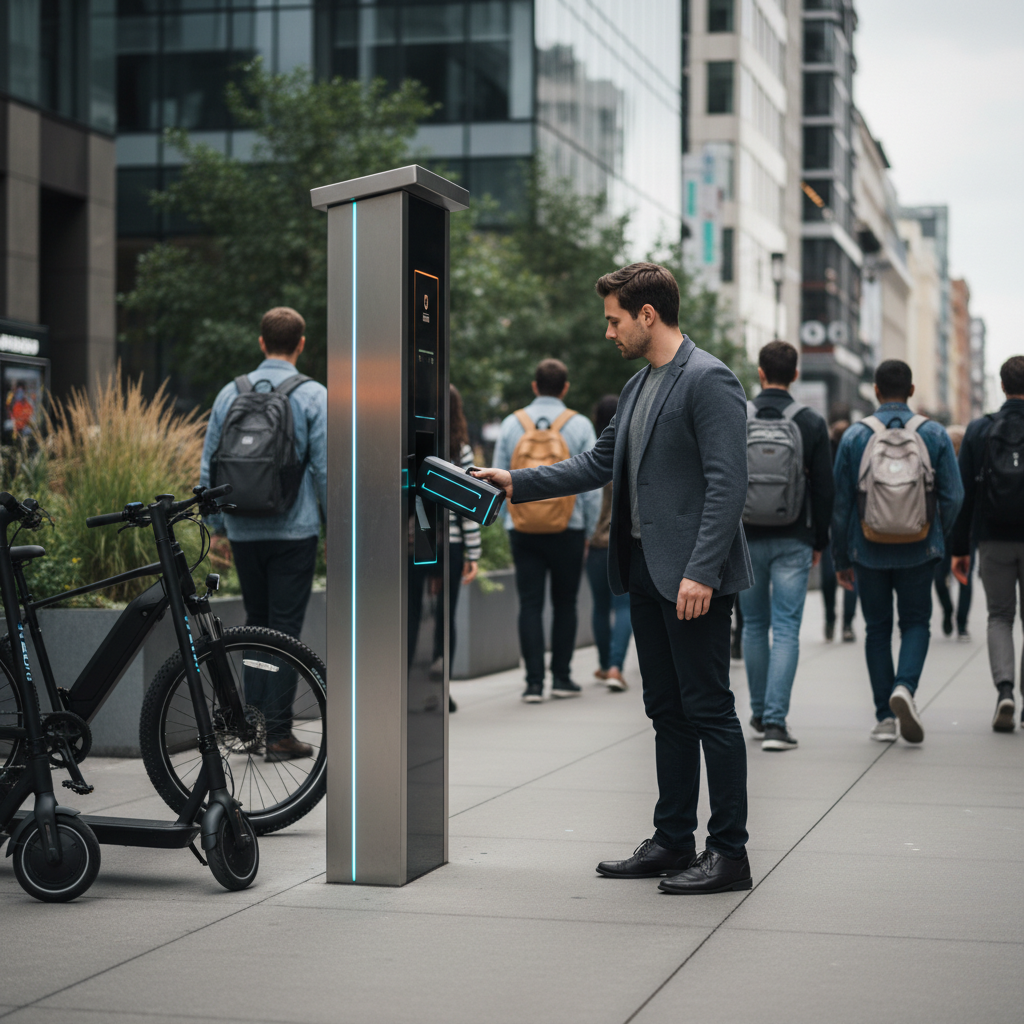 เทรนด์ปลายปี 2026: ตู้สลับแบต E-Bike ชาร์จไวไม่ต้องรอ - ebike-battery-swap-trend-2026