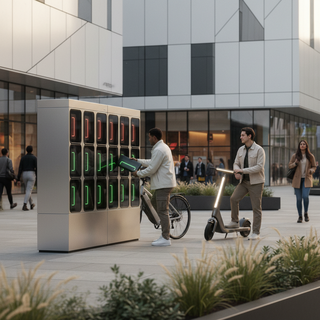 เทรนด์ EV 2026: ตู้สลับแบตเตอรี่ E-Bike ชาร์จเต็มใน 1 นาที - ebike-battery-swap-trend-2026