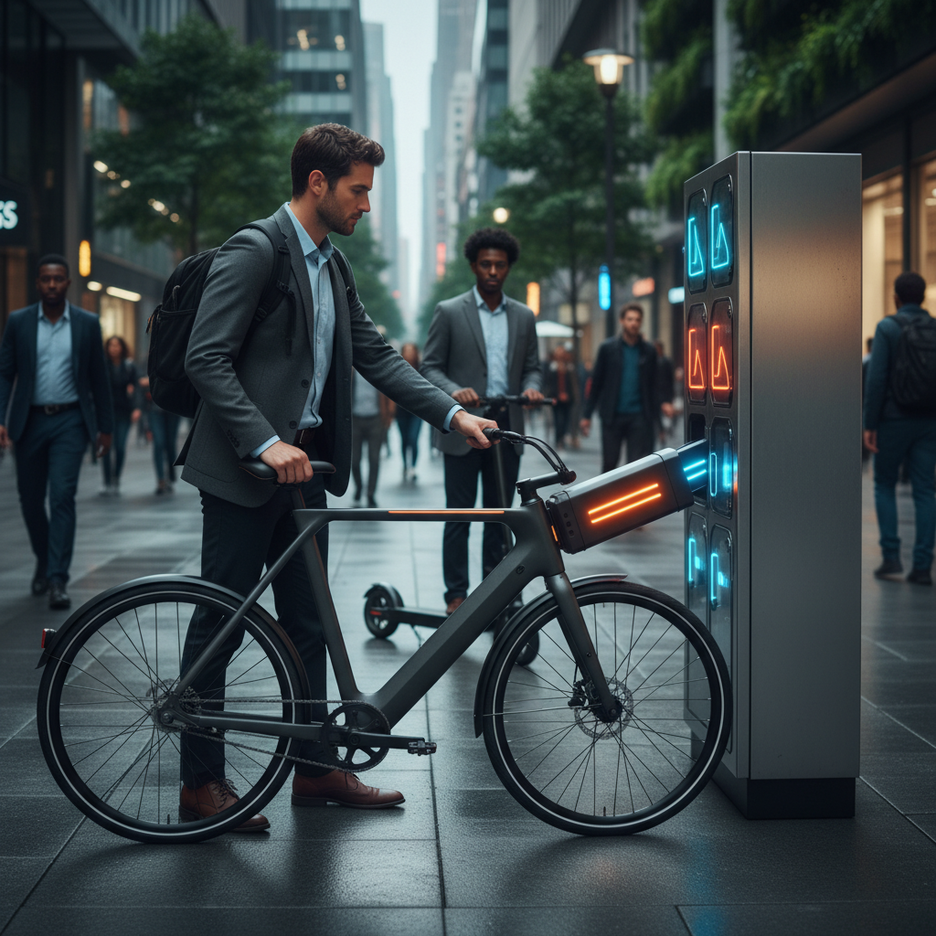 เทรนด์ 2026: ตู้สลับแบตเตอรี่ E-Bike เปลี่ยนไวไม่ต้องรอชาร์จ - ebike-battery-swap-trend-2026