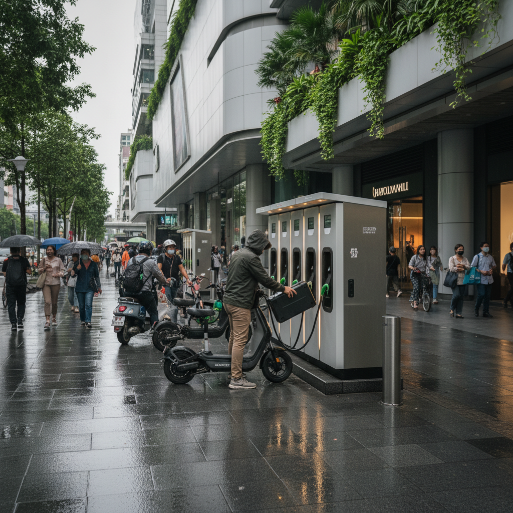 จับตาเทรนด์ EV ไทย 2026: ยุคตู้สลับแบตเตอรี่ E-Bike มาแน่ - ebike-battery-swap-trend-2026