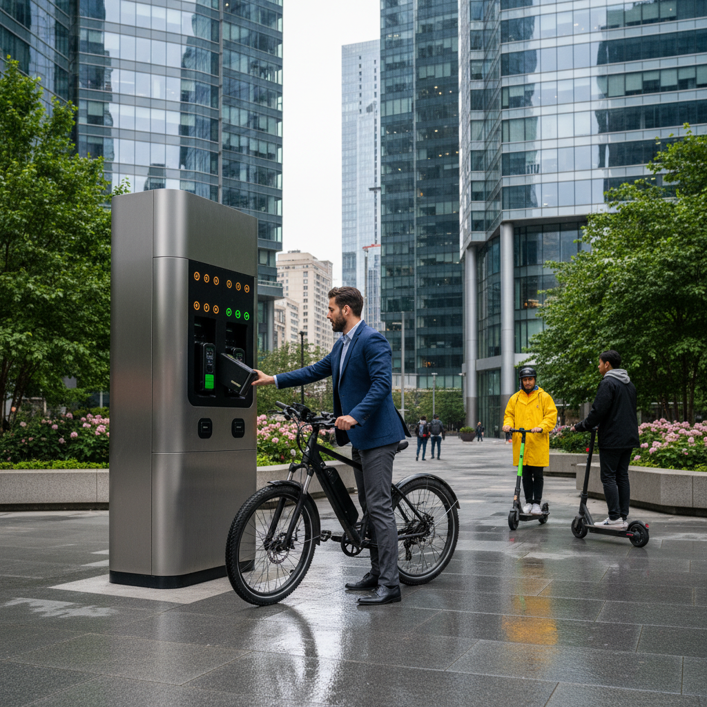 เทรนด์ 2026: สถานีสลับแบตเตอรี่ E-Bike เติมไฟใน 1 นาที - ebike-battery-swap-trend-2026