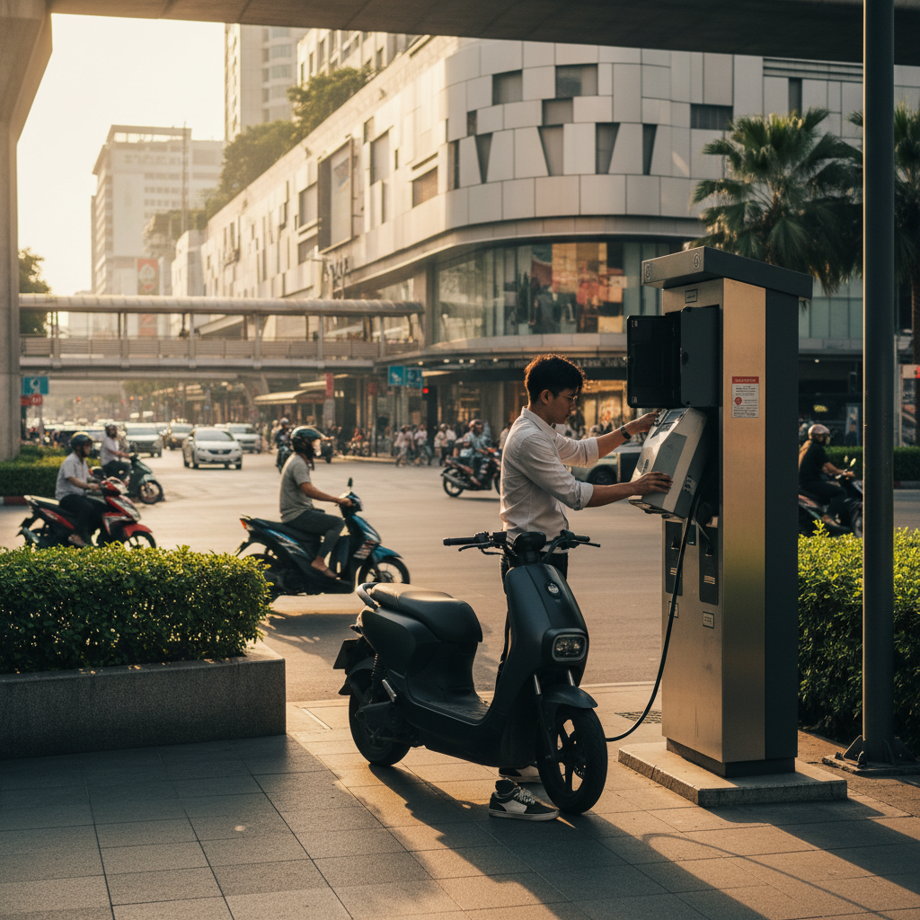 เจาะลึกตลาด EV ครึ่งปีหลัง: ตู้สลับแบตเตอรี่ E-Bike มาแรง - ebike-battery-swap-trend-2026