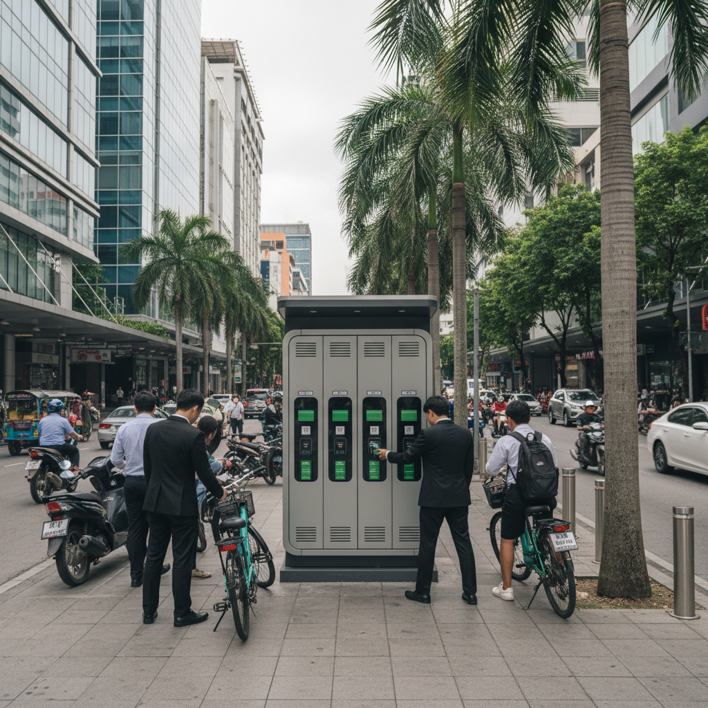 เจาะเทรนด์ EV ปลายปี 2026: สถานีสลับแบตเตอรี่ E-Bike ทั่วไทย - ebike-battery-swap-trend