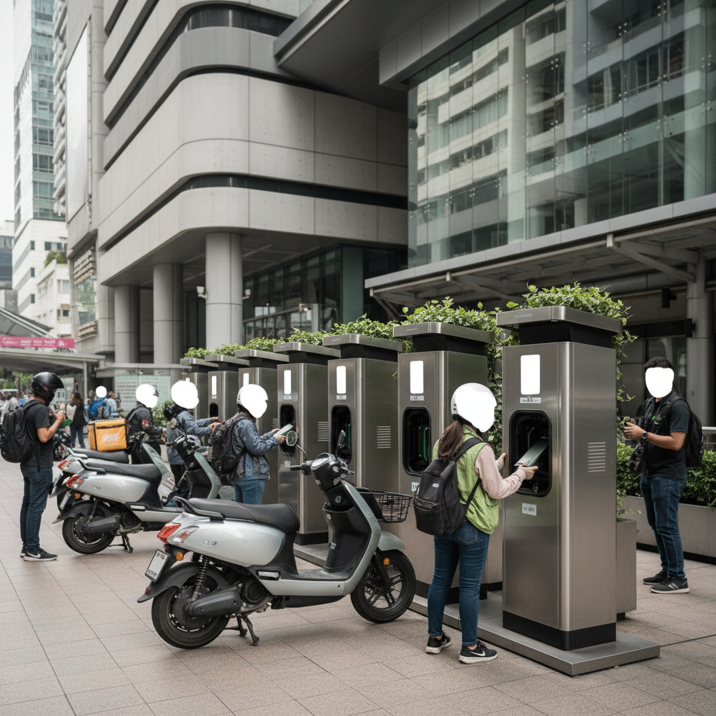 อนาคต EV 2026! นวัตกรรมสลับแบตเตอรี่ E-Bike ใน 1 นาที - ebike-battery-swapping-tech-trend