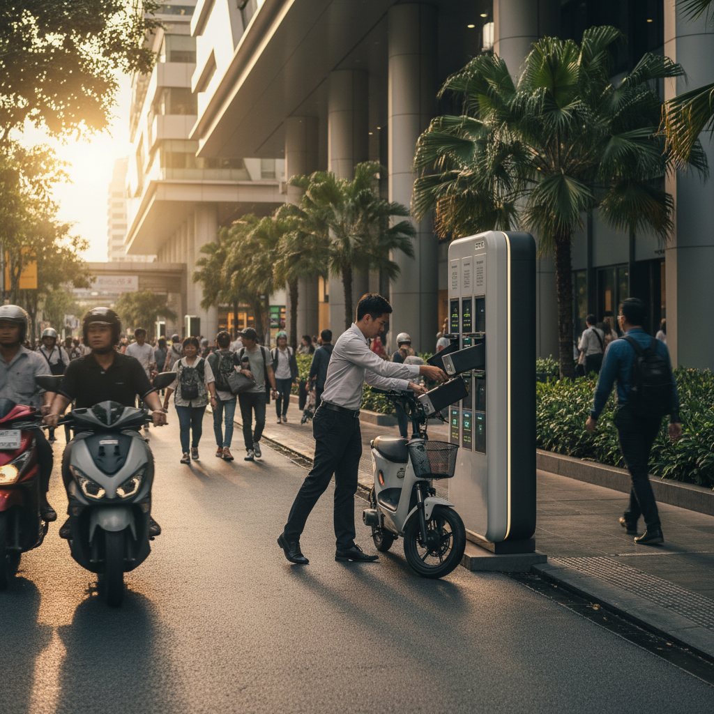 จับตาเทรนด์ EV 2026! อนาคตตู้สลับแบตเตอรี่ E-Bike ทั่วไทย - ebike-battery-swapping-trend