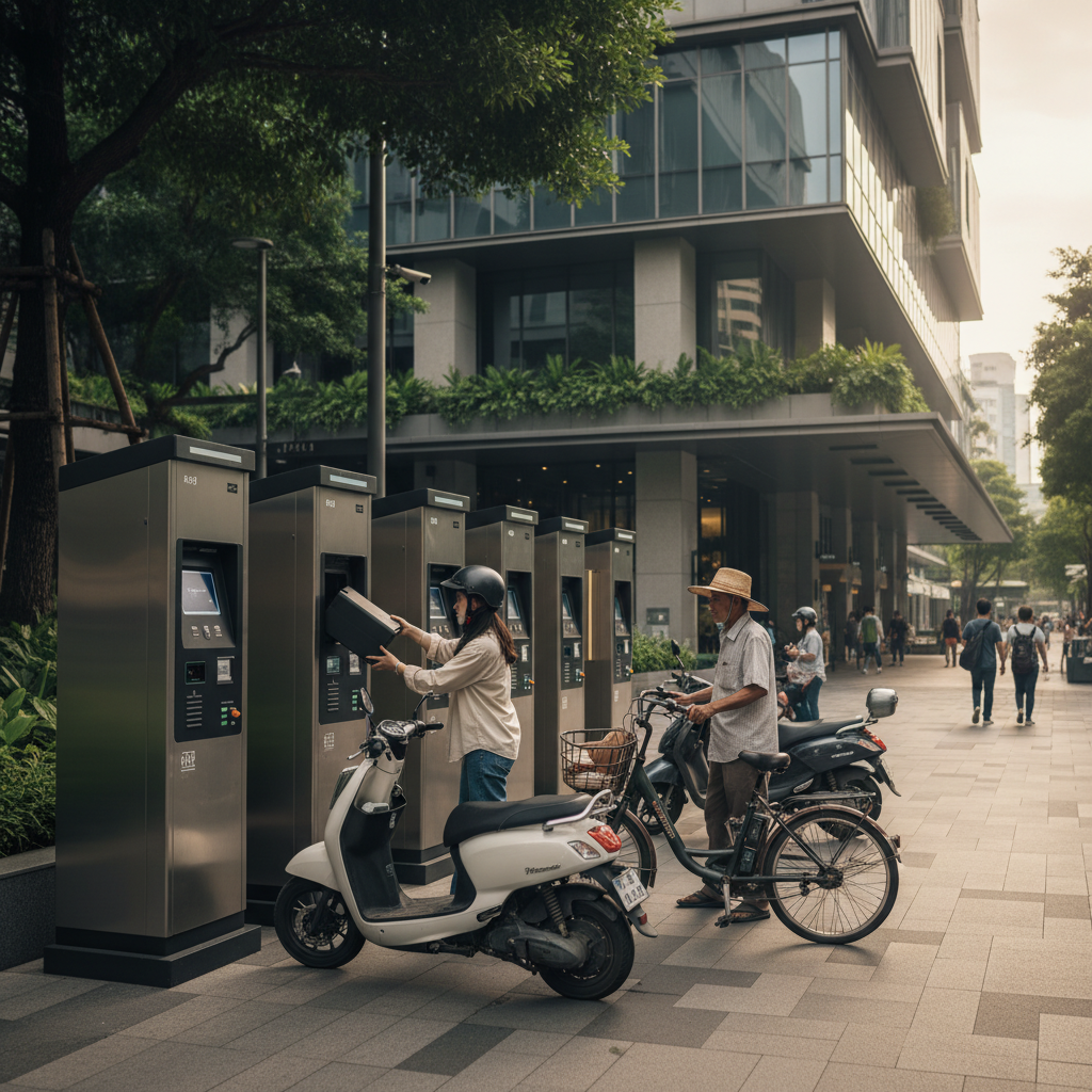 เทรนด์ EV 2026: สถานีสลับแบตเตอรี่ E-Bike ไม่ต้องรอชาร์จ - ebike-battery-swapping-trend-2026