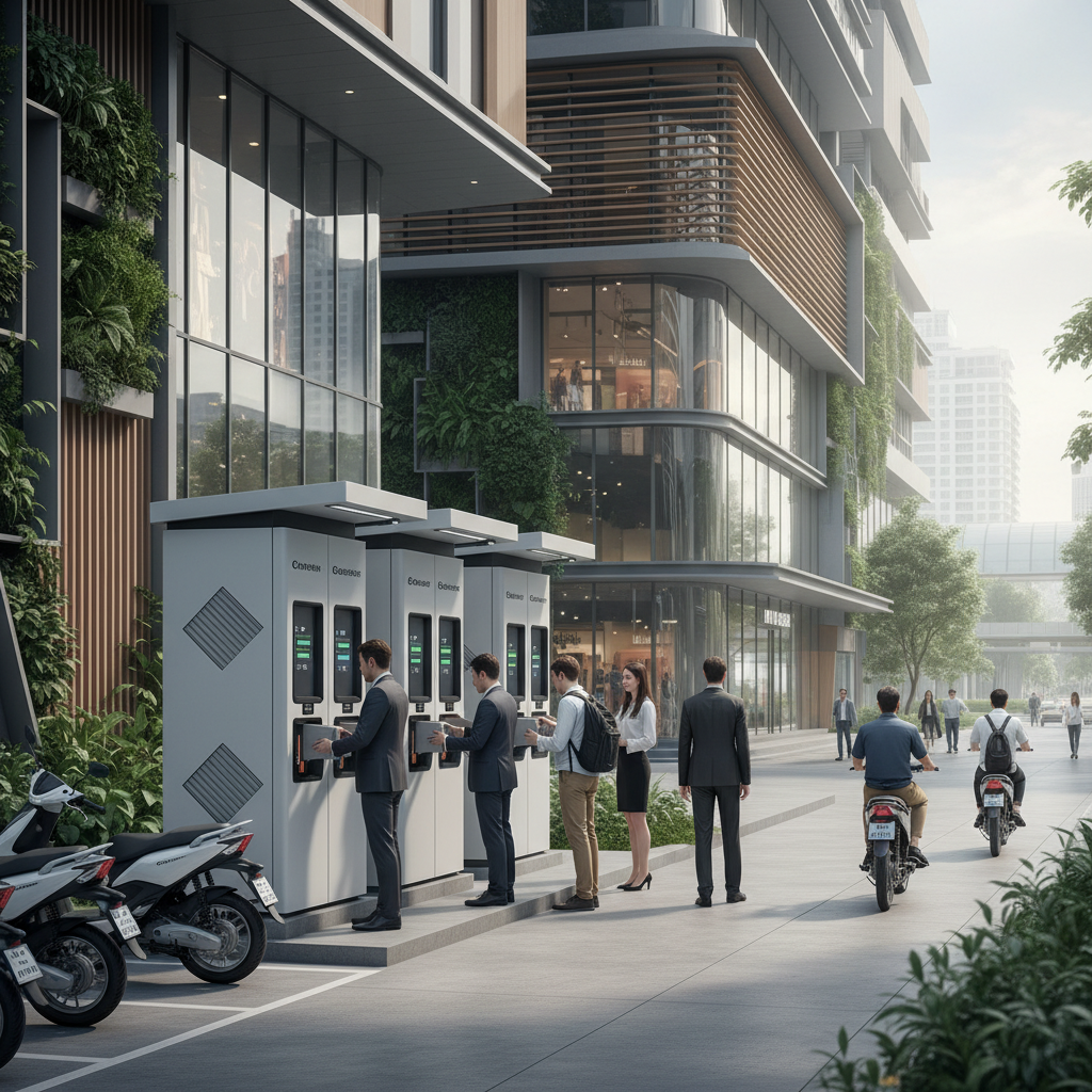 วิเคราะห์เทรนด์ EV 2026: สถานีสลับแบตเตอรี่ E-Bike มาแรง - ebike-battery-swapping-trend