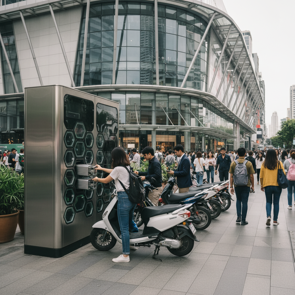 วิเคราะห์ตลาด EV 2026: ตู้สลับแบตเตอรี่ E-Bike มาแรงในไทย - ebike-battery-swapping-trend
