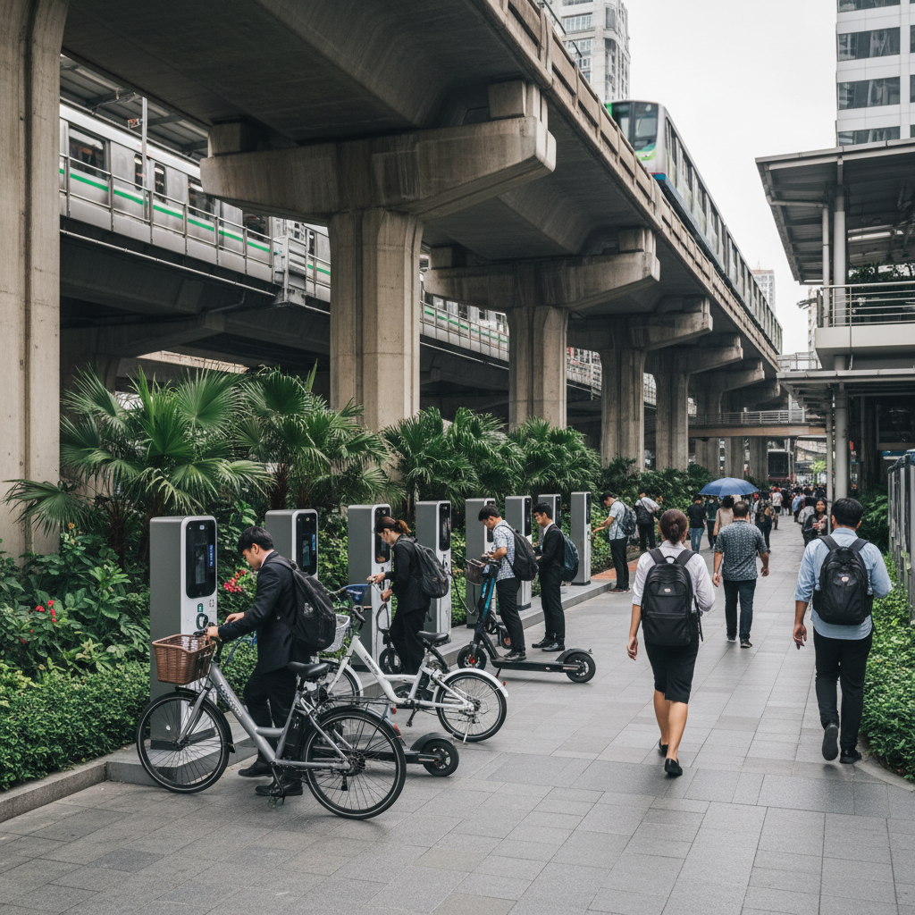 วิเคราะห์นโยบาย 2026! จ่อผุดจุดชาร์จ E-Bike ตามแนวรถไฟฟ้า - ebike-charging-station-trend