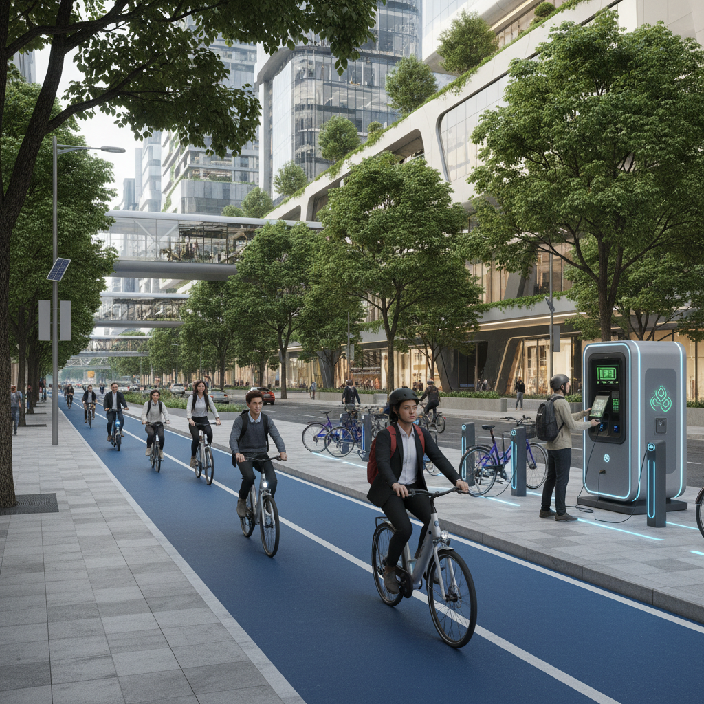 เทรนด์อีวี 2026: โปรเจกต์เลน E-Bike สู่เมืองลดคาร์บอน - ebike-lane-smart-city-2026