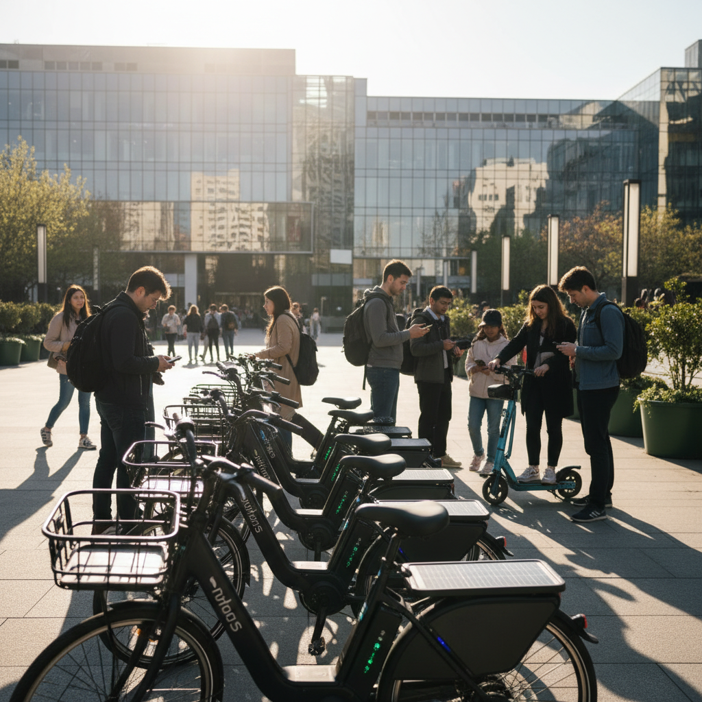 เทรนด์ E-Bike 2026! เทคโนโลยีโซลาร์เซลล์ชาร์จอัตโนมัติ - ebike-solar-charging-future-trend