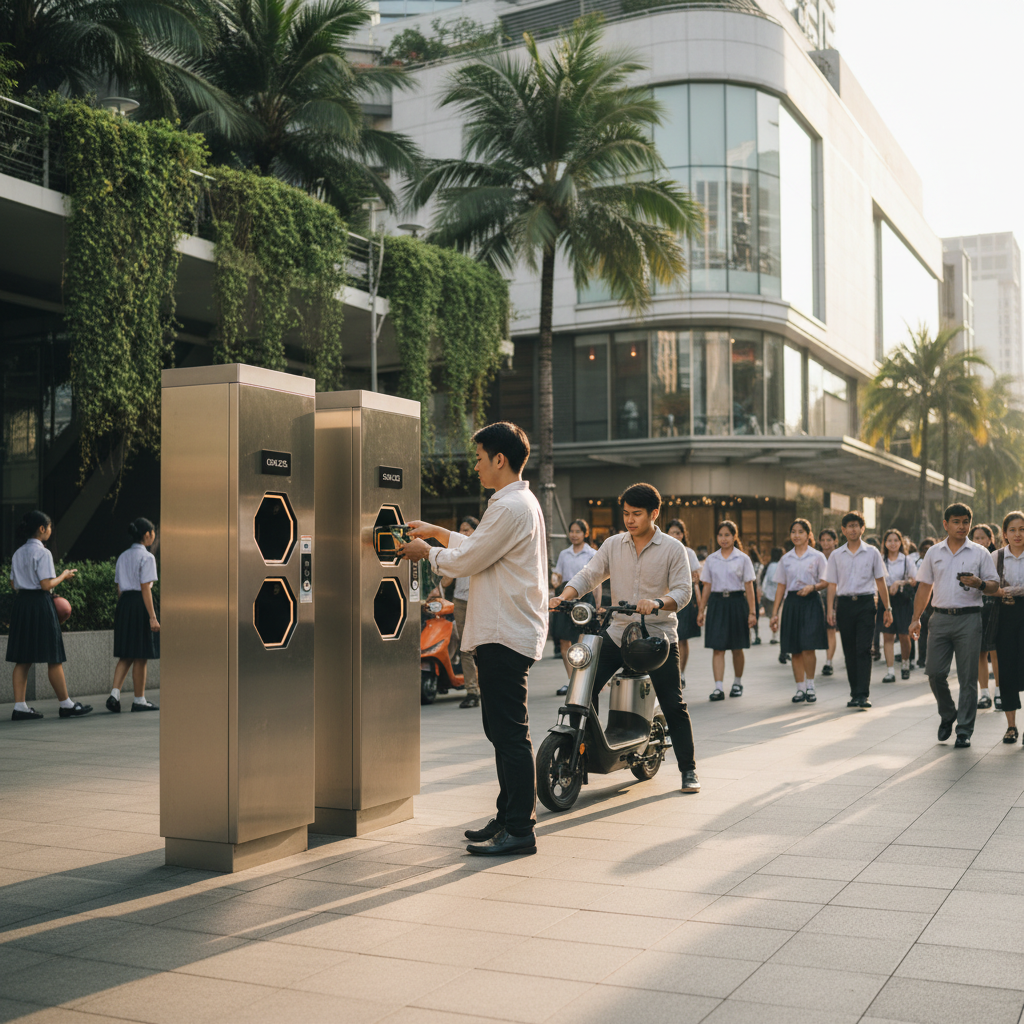 อนาคต EV 2026: ตู้สลับแบตเตอรี่ E-Bike ชาร์จไวใน 1 นาที - ev-battery-swap-station-trend