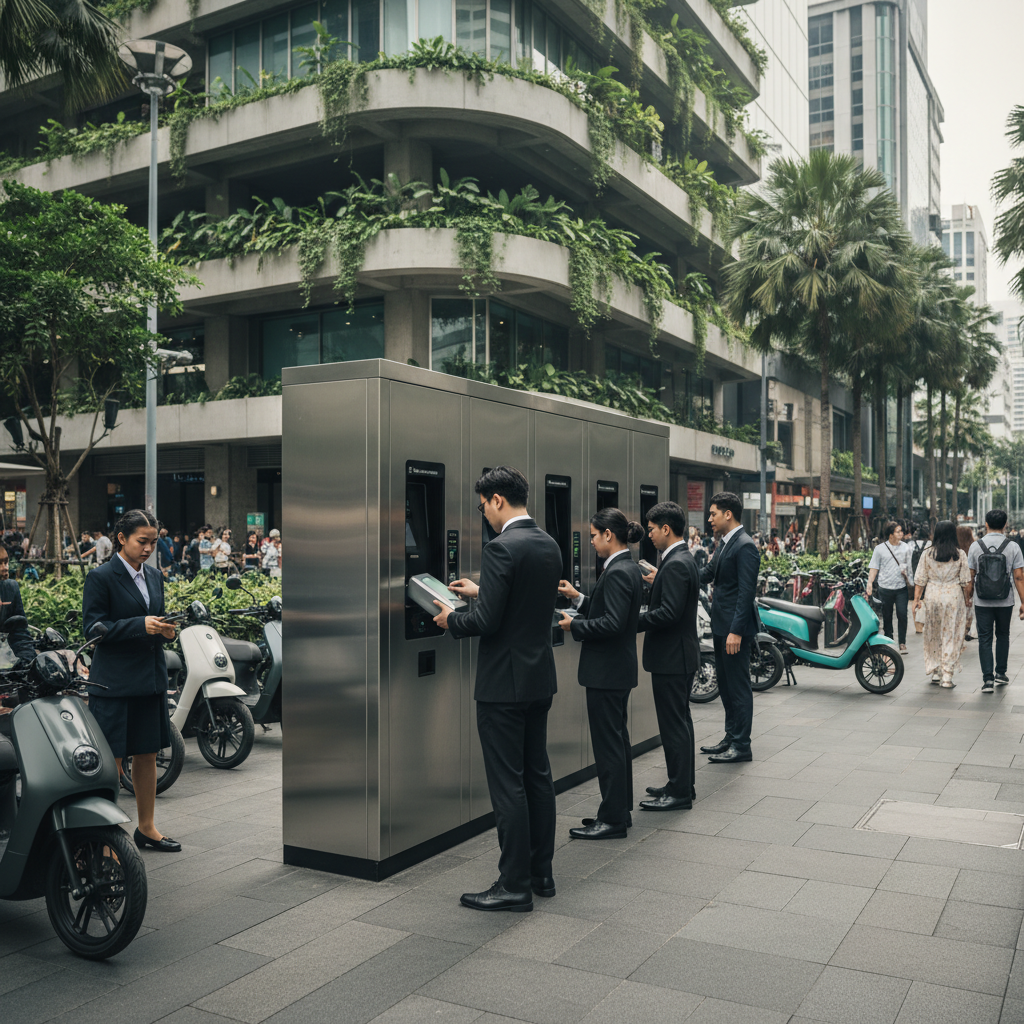 เทรนด์อนาคต EV 2026! นวัตกรรมตู้สลับแบตเตอรี่ E-Bike สุดล้ำ - ev-battery-swap-trend-2026