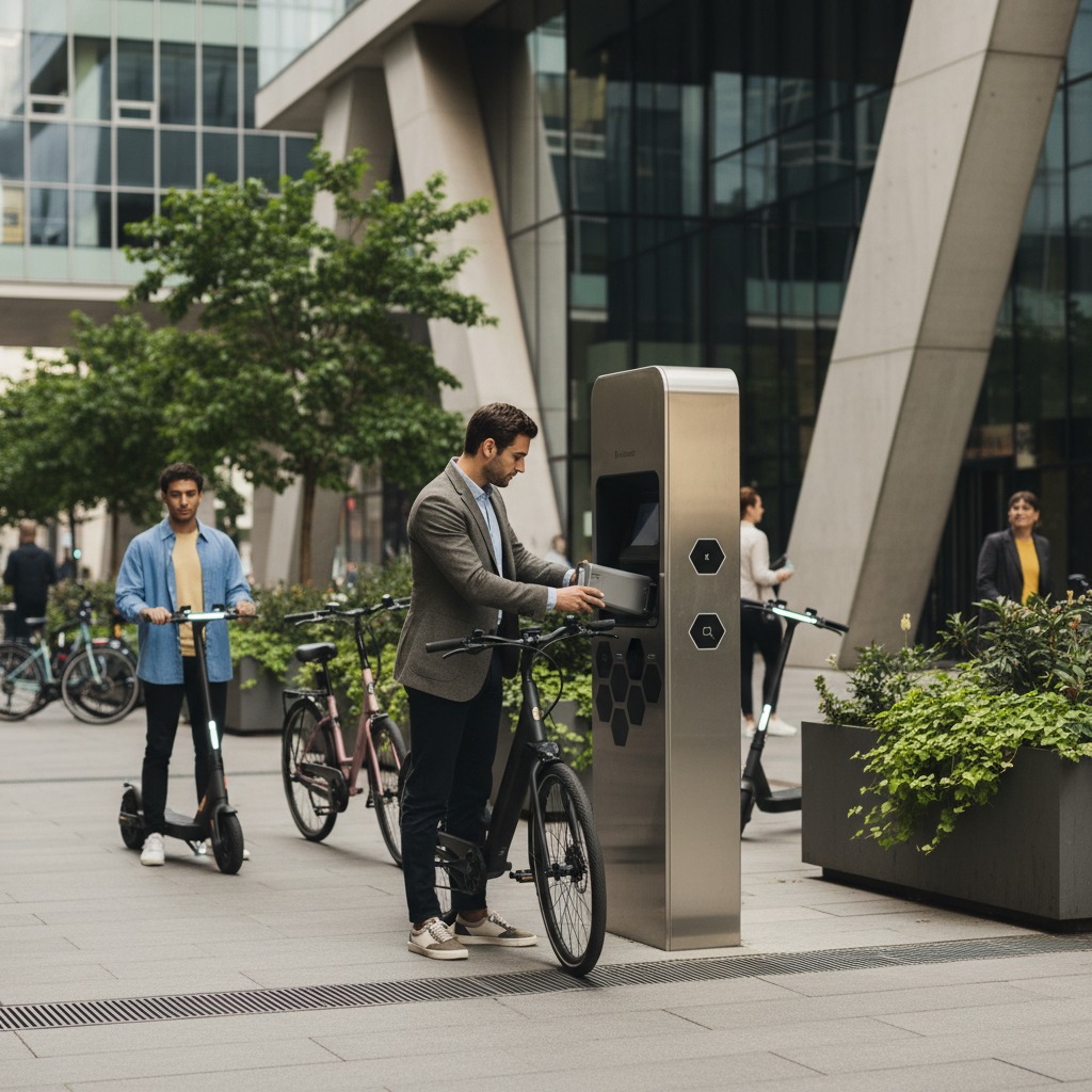 เทรนด์ EV 2026: ตู้สลับแบตเตอรี่ E-Bike ชาร์จไวใน 1 นาที - ev-battery-swapping-station-trend