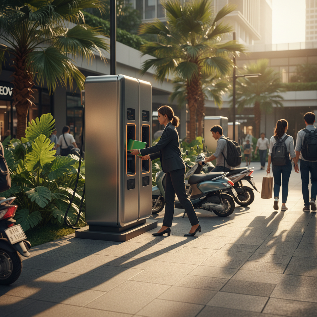 ส่องเทรนด์ 2026! นวัตกรรมตู้สลับแบตเตอรี่สกู๊ตเตอร์ EV - ev-battery-swapping-trend-2026