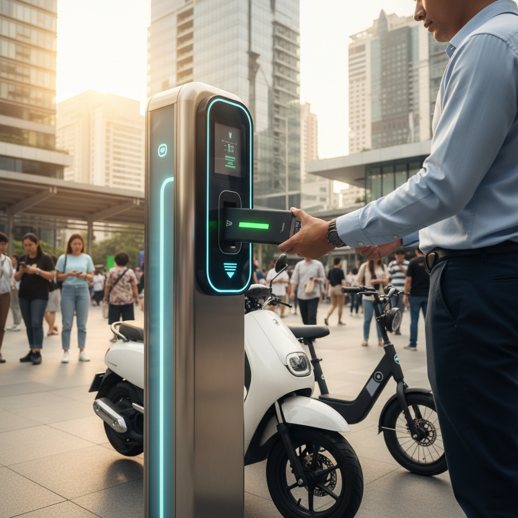 อนาคต EV 2026! เทรนด์ตู้สลับแบตเตอรี่ E-Bike จบใน 1 นาที - ev-battery-swapping-trend-2026