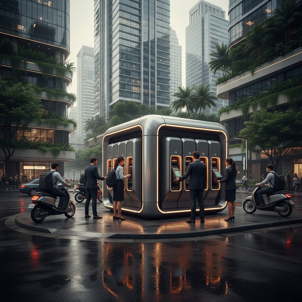 อนาคต EV ไทย 2026: เทรนด์ตู้สลับแบตเตอรี่ E-Bike สุดล้ำ - ev-battery-swapping-trend-2026