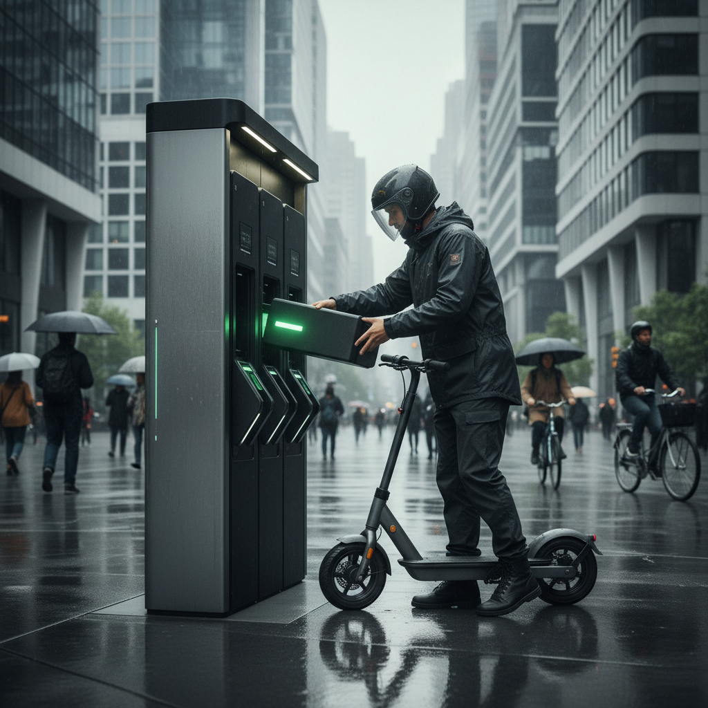 เทรนด์ EV 2026: สถานีสลับแบตเตอรี่ E-Bike เปลี่ยนไว - ev-battery-swapping-trend-2026