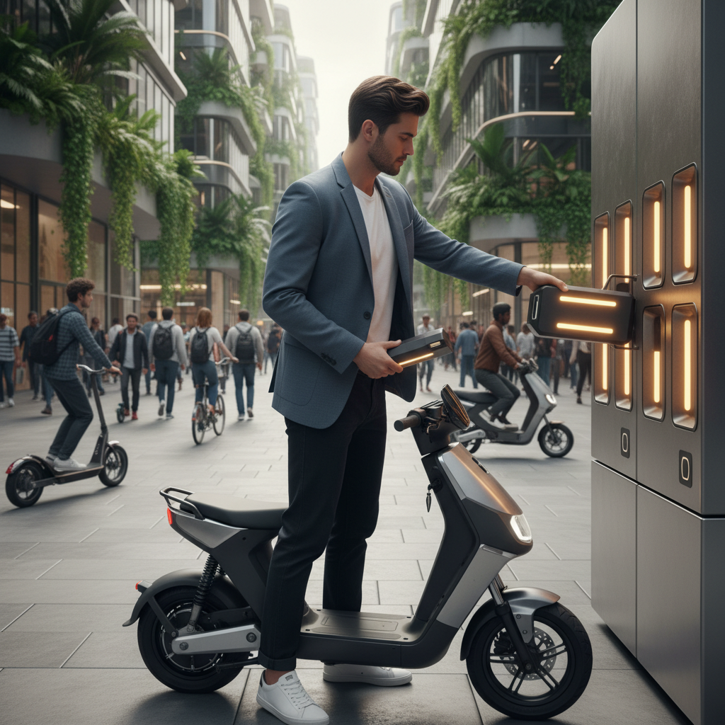 อนาคต EV 2026: ตู้สลับแบต E-Bike เปลี่ยนไวไม่ง้อสายชาร์จ - ev-battery-swapping-trend-2026