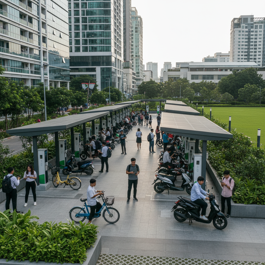 วิเคราะห์เทรนด์ 2026! คอนโด-มหาลัยเร่งผุดจุดชาร์จ E-Bike - ev-charging-ebike-trend