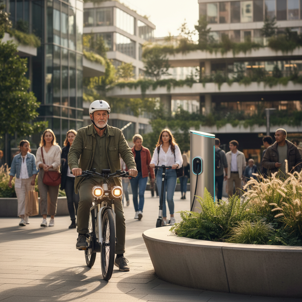 อนาคต EV 2026: E-Bike ติดเซ็นเซอร์ AI เบรกอัตโนมัติ - future-ai-sensor-ebike-2026