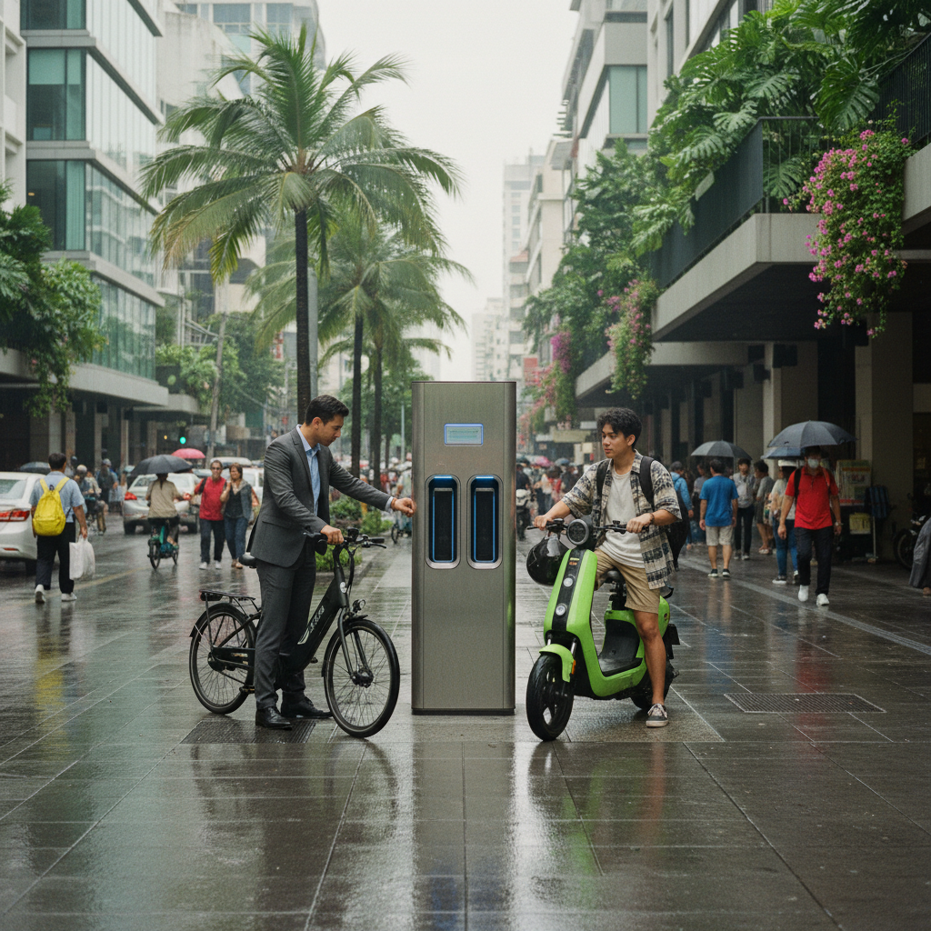 เทรนด์อนาคต EV 2026! จุดสลับแบตเตอรี่ E-Bike สะดวกไม่ต้องรอ - future-ebike-battery-swapping