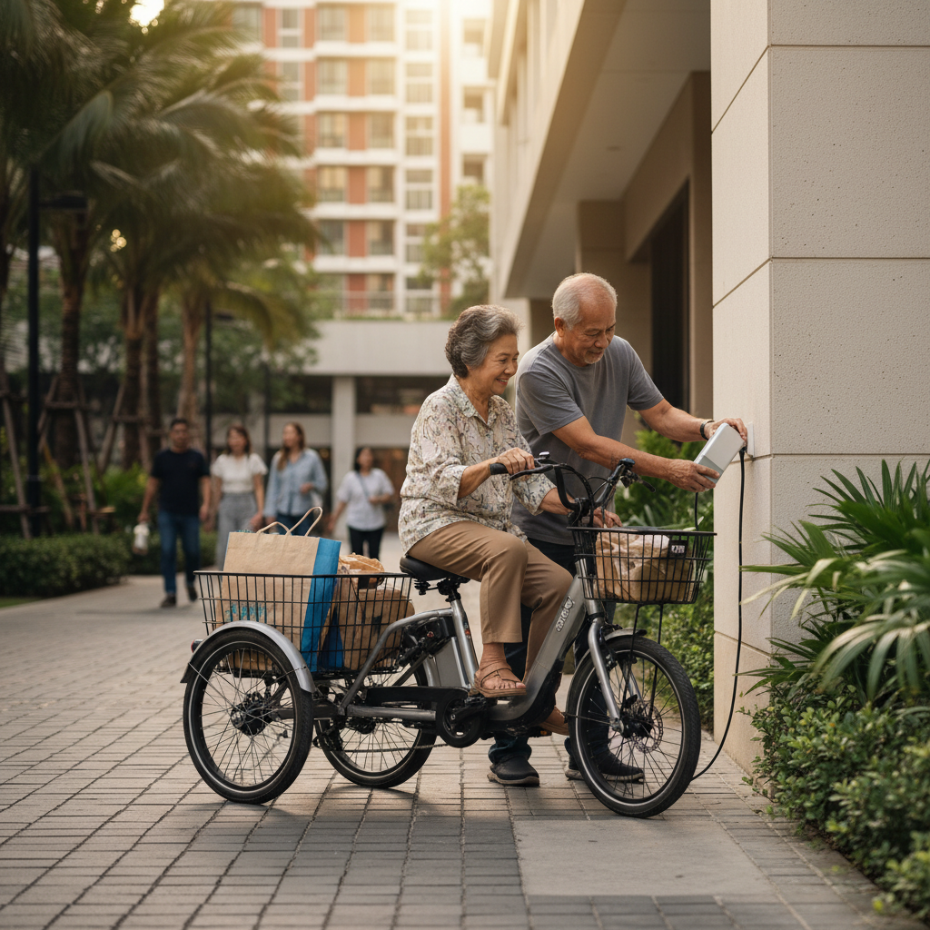 เทรนด์ EV อนาคต! E-Bike 3 ล้อเตรียมฮิตในกลุ่มวัยเก๋าปี 2026 - future-ebike-elderly-trend-2026