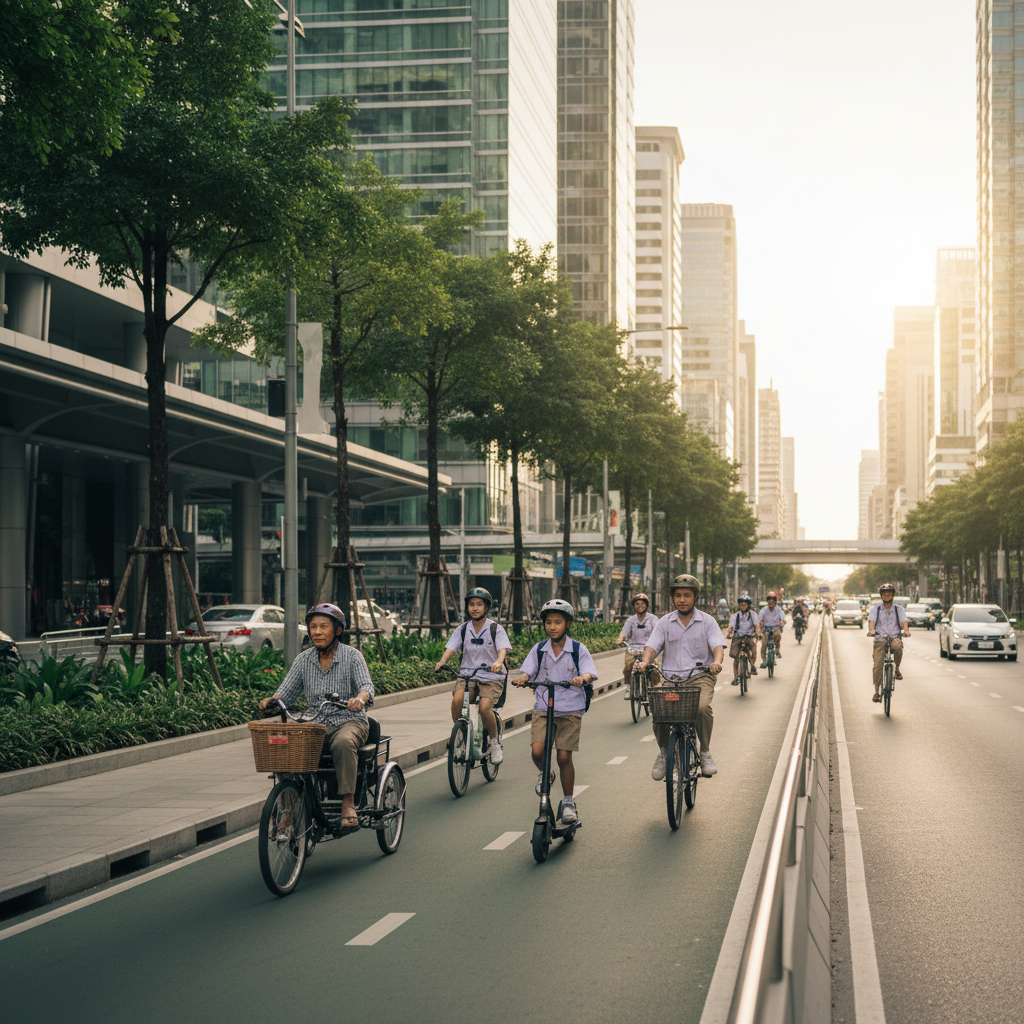 เทรนด์เมืองใหม่ 2026! อนาคตเลนพิเศษ E-Bike ขับขี่ปลอดภัย - future-ebike-lane-city-trend