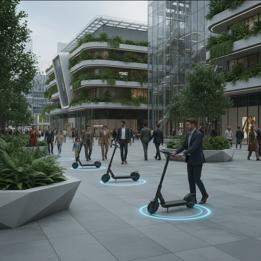 เทรนด์ EV 2026: สกู๊ตเตอร์ชาร์จไร้สายแห่งอนาคต - future-ev-scooter-wireless-charging