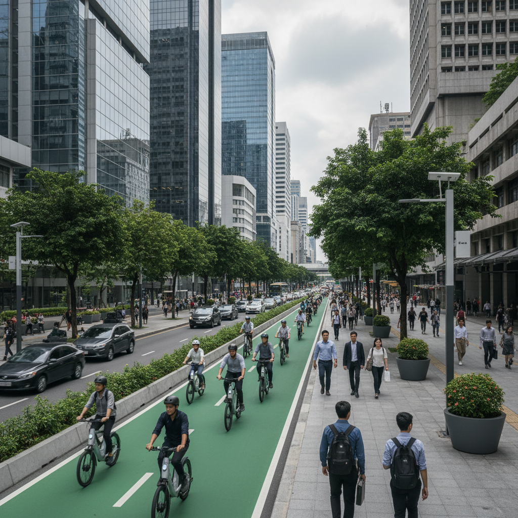 จับตาเทรนด์ EV 2026! เมืองหลวงจ่อขยายเลนพิเศษเพื่อ E-Bike - future-ev-smart-city-trend
